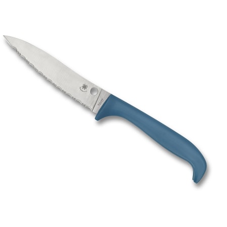 Spyderco 2024 Spyderco Counter Puppy Serrated Blue SPY-K20SBL